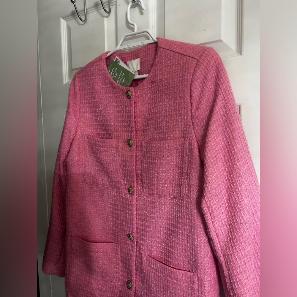 H&M Pink Tweed Blazer (Brand New) - Picture 6 of 9